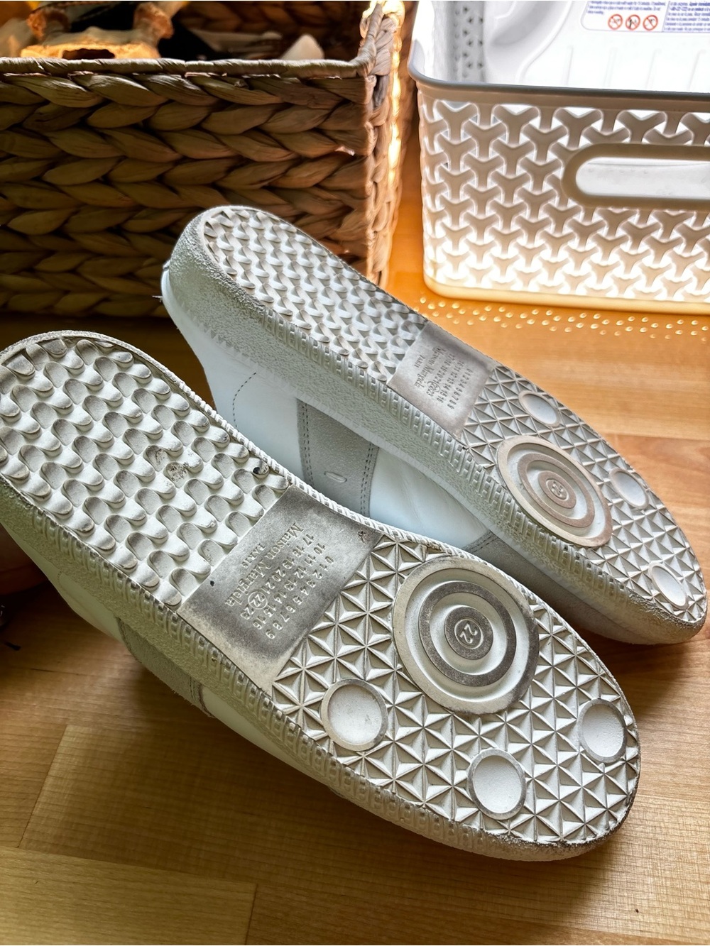 Maison Margiela Replica Mule Sneakers cream/off White slip on EU 37.5 US 7/7.5 - Picture 6 of 10